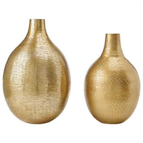 Aluminium Vase  Fleurs 32/35 Dor Mohenjo