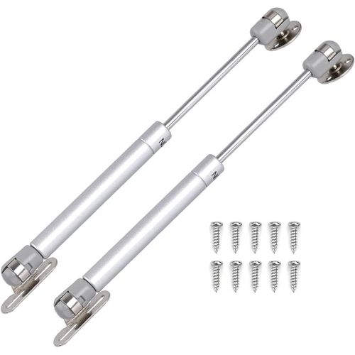 Lot De 2 Vrins Hydrauliques  Gaz 100 N Pour Porte Battante Lourde, Support De Couvercle  Fermeture Douce Pour Grand Couvercle De Bote  Jouets, Porte De Placard, Coffre De Rang[JIA5283739]