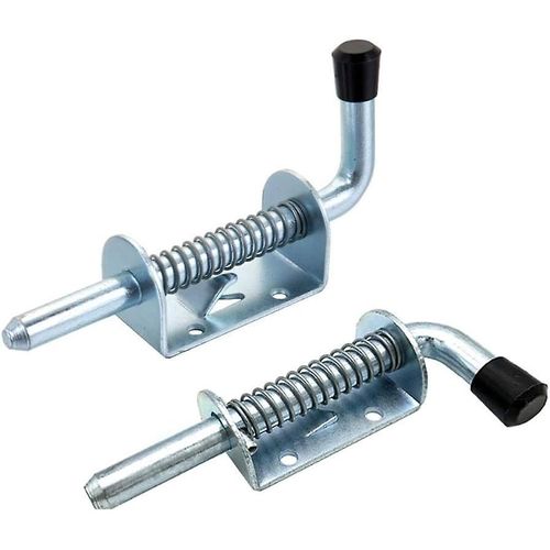 Lot De 2 Verrous De Porte, Verrous De Porte, Verrous De Fentre, Verrous De Jardin, Verrous De Garage, Verrous En Fer Galvanis, Pour Portes, 10 X 128 Mm