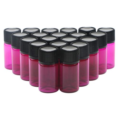 Lot De 20 Mini Flacons Diffuseurs D'huiles Essentielles De 3 Ml Avec Rducteur D'orifice Et Bouchon  Vis, Flacons Vides Pour chantillons, Massage, Mlange D'huiles De Beaut