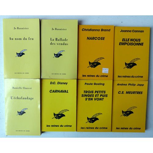 Lot De 20 Romans Policiers Parus Dans La Srie Les Reines Du Crime, Collection Le Masque (Librairie Des Champs-Elyses, 1986-2001), Par Margaret Millar, Craig Rice, Ruth Rendell Et Diverses Auteures