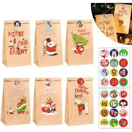 Kit pour faire son propre calendrier de l'avent en kraft