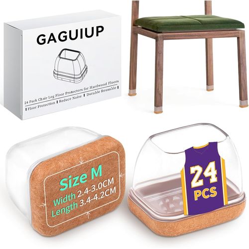 Lot De 24 Patins Rectangulaires En Feutre Pour Pieds De Chaise Pour Planchers En Bois Dur, Pour Tabourets De Bar, Longueur 3.3  4.2 Cm, Largeur 2.2  3 Cm[Jia5281566]
