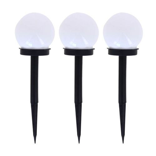 Lot De 3 Balises Led Solaires, Led Rvb, Lumire Multi-Colore, 8h D'autonomie