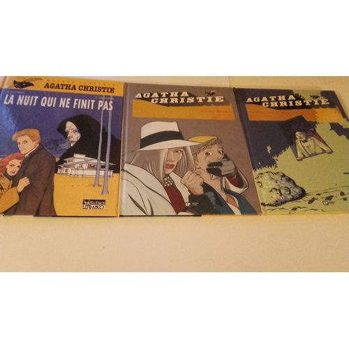 Lot De 3 Bd D Apres Agatha Christie Par Riviere Leclercq Lachard Ongalro:La Nuit Qui Ne Finit Pas E O Lefrancq Bdetectives 1997/Mister Brown Reed 2004/Le Meurtre De Roger Ackroyd E O Proust 2004