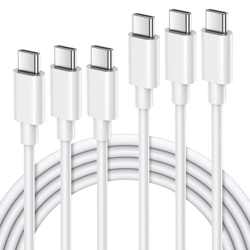 Lot De 3 Cble Usb C Vers Usb C 1m, Charge Rapide 60w Cble Type C, Chargeur Fil Usb C Cordon Compatible Avec Sansung Galaxy S23 S22 S21 S20 Ipad Pro Macbook Iphone 15 Pro Huawei Google Pixel