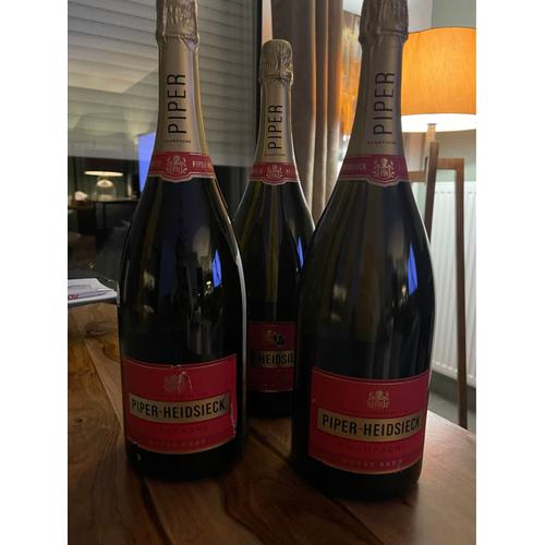 Lot De 3 Magnum Champagne Piper 