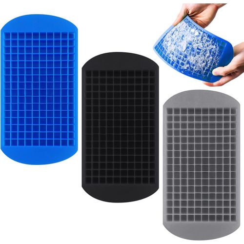 Lot de 3 petits bacs  glaons,mini bac  glaons,moule  glaons en silicone,petite machine  glace,moule  glaons en forme de cube