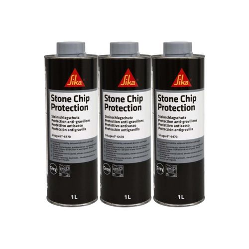 Lot De 3 Revtements Anti-Gravillons Sika Sikagard 6470 - Gris - 1l