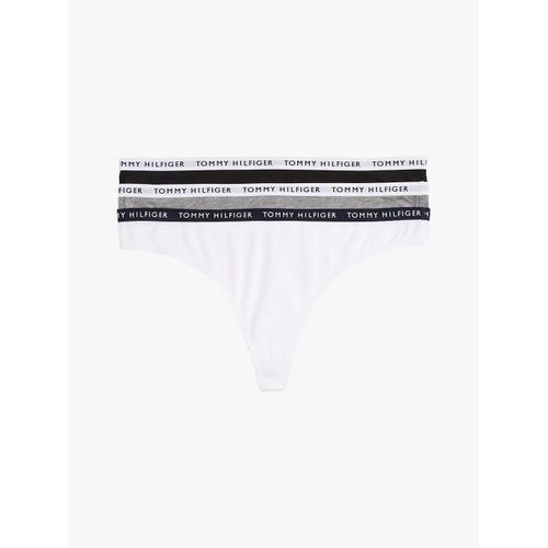 Lot De 3 Strings Avec Ceinture  Logo 3p Thong/Medium Grey Htr/White/Black - S