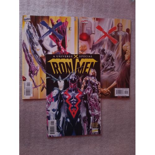 Lot De 3 Universe X - Universe X Tome 11 , 12 Et A Universe X Spcial : Iron Men  dition Marvel Comics  De De Jim Krueger , Dougie Braithwaite , Bill Reinhold , Brent Anderson Et Tom Palmer