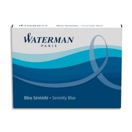 Waterman Etui De 8 Cartouches Longues Encre Bleu Srnit