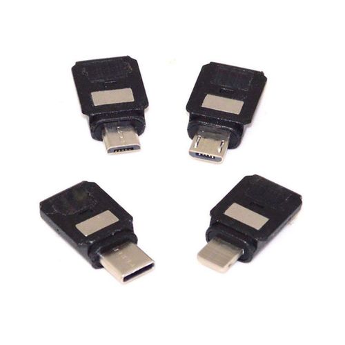 Lot De 4 Adaptateurs Usb-C Et Micro Usb Pour Osmo Pocket 1 2 Interface De Connecteur Portable Gimbal Accessoires D'Appareil Photo