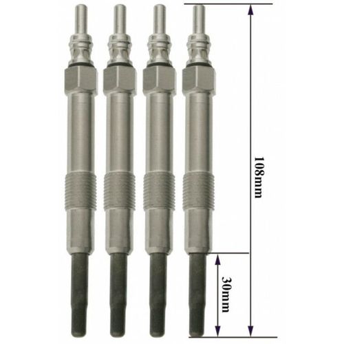 Lot De 4 Bougies De Prchauffage - Opel Vectra C (Z02) 1.9 Cdti (F69) 04/2004>01/2009