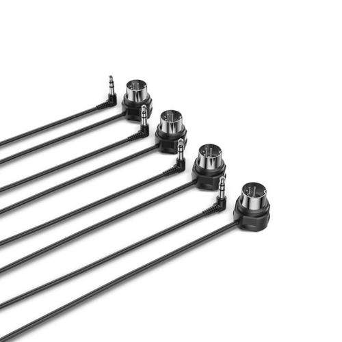 Lot de 4 cbles MIDI TRS type A (3,5 mm - 1/8
