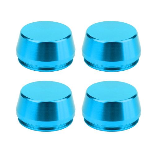 Lot De 4 Cache-Moyeux Universels En Aluminium Pour Jantes De 56 Mm (2,2 Pouces) (Bleu Ciel)