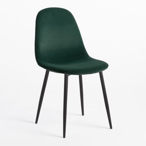 Pack 4 Chaises De Salle  Manger En Velours Glamm Noir