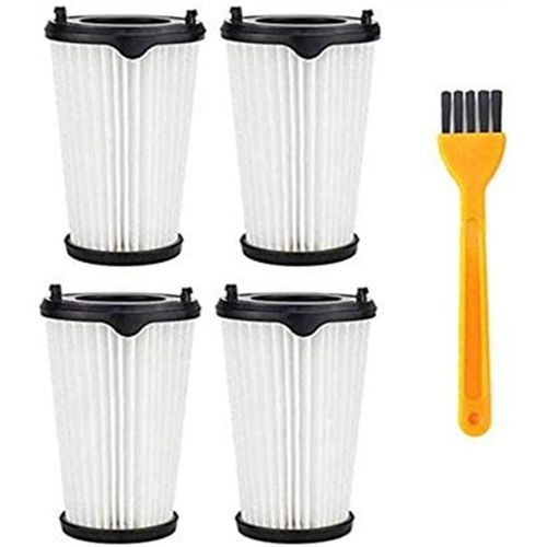 Lot de 4 Filtres de Rechange avec 1 Brosse de Nettoyage pour les Aspirateurs AEG CX7-2 et Electrolux Ergorapido (AEG AEF150, Electrolux EF150)