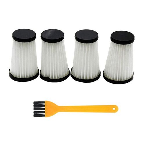 Lot de 4 filtres pour aspirateurs Ergorapido AEG CX7 CX7-2 pour tous les modles, et 1 Brosses de Nettoyage (AEG AEF150, Electrolux AEF150)