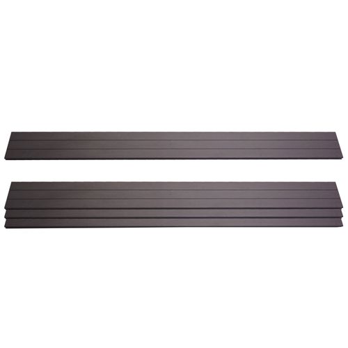 Lot De 4 Lattes Pour Brise-Vue En Wpc Sarthe, Planches Brise-Vent, Approx. 1sqm   180cm, Anthracite