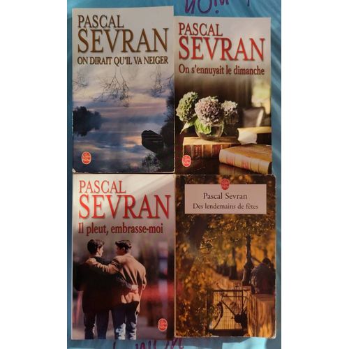 Lot De 4 Livres Pascal Sevran Il Pleut, Embrasse-Moi, On S'ennuyait Le Dimanche, Des Lendemains De Ftes, On Dirait Qu'il Va Neiger Poche