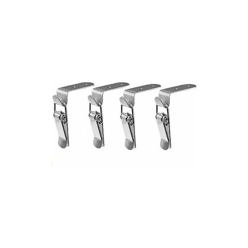 Lot De 4 Loquets  Bascule, Loquet  Levier, Loquet  Ressort, Loquet  Bascule En Acier Inoxydable Pour Coffre  Outils, Levier De Verrouillage, Tiroir, Bote  Outils, Placard, Armoire, Bote (4 Pices)