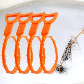 Lot de 4 outils de nettoyage pour déboucheur de cheveux de serpent de 19,6  pouces (lot de 4 19,6 pouces)