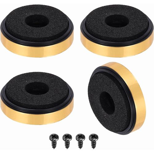 Lot De 4 Pieds D'Isolation Pour Haut-Parleur, 30 Mm X 8 Mm En Mousse Plastique Absorbant Les Chocs Et Anti-Vibrations, Pour Systme Audio Cd, Hifi, Home Cinma, Dor