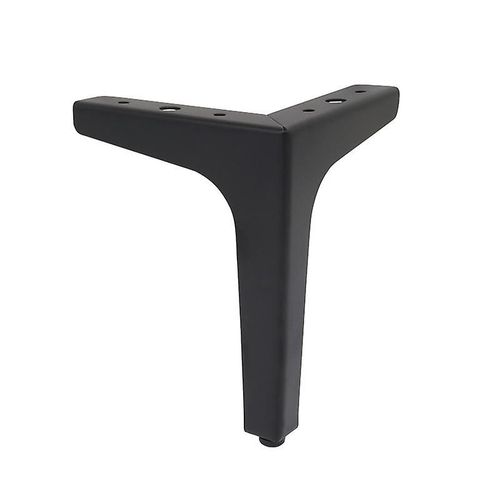 Lot De 4 Pieds De Canap En Mtal 10 Cm, Pieds De Table Basse En Mtal Charge Jusqu' 600 Kg Pied De Meuble Noir, Support De Table/Canap En Fer Forg, Pied Pour Meuble Tv, Cu