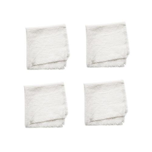 Lot De 4 Serviettes De Table Rustiques En Coton Et Lin 45 X 45 Cm  Dcoration De Table lgante Pour Mariages, Ftes Et vnements Spciaux