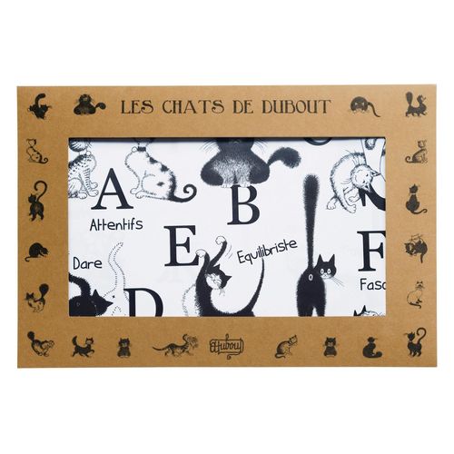 Lot De 4 Sets De Table Dubout Abcdaire Noir/Blanc 30 X 45 Cm Winkler