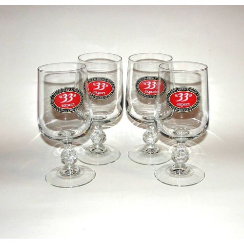 Lot De 4 Verres A Biere  De Marque 33