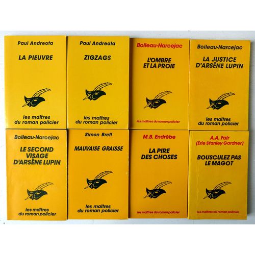 Lot De 40 Romans Parus Dans La Srie Les Matres Du Roman Policier (Le Masque, 1984-2001) Par Boileau-Narcejac, A.A. Fair, Peter Lovesey Et Divers Auteurs