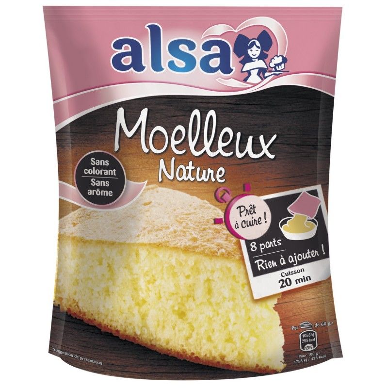 Lot De 5 Alsa Moelleux Nature Maman Gateau 8 Parts 500g Rakuten