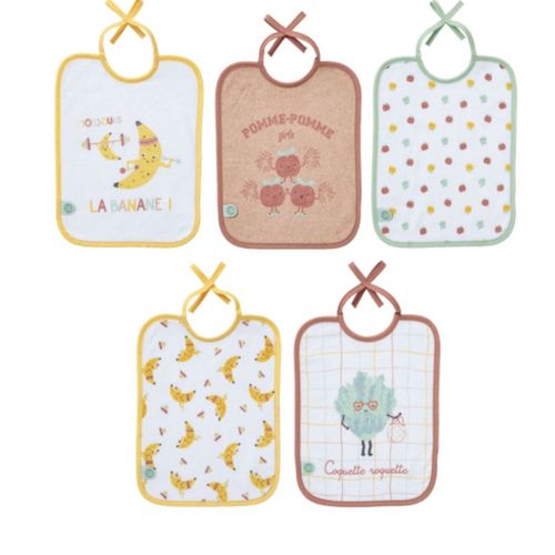 Lot De 5 Bavoirs Naissance Smoothie - Babycalin