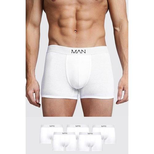 Lot De 5 Boxers - Man Homme - Blanc - S, Blanc