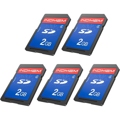 Lot de 5 cartes mmoire SD 2 Go Classe 4 MLC Secure Digital Flash Memory Card Camera Card