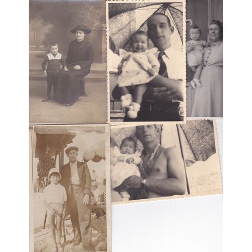 Lot De 5 Cartes Postales Anciennes +1 Gratuite : Enfant Et Parents