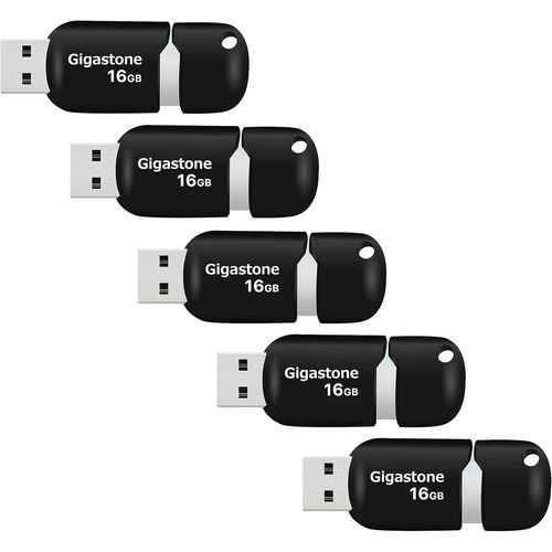 Lot de 5 Cl USB 16 Go,V10 Srie,Cl Rtractable pour PC Ordinateur Portable MacBook,Compatible avec Windows Mac Linux,USB 2.0 Flash Drive Stockage Rotation Disque Mmoire Stick-Noir