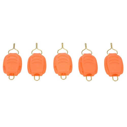 Lot De 5 Clips De Fixation Pour Ligne De Peche, Accessoire De Peche, Orange