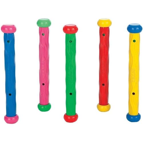 Lot De 5 Jeux Btons Piscine Intex  Lests Et Flexibles, Reste Au Fond, Idal Jeux Aquatiques,A Partir De 6 Ans