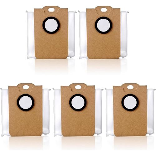 Lot de 5 sacs d'aspirateur de rechange pour Cecotec Conga 2299/2499/7490/8290, compatibles avec les aspirateurs robots auto-vidants, sacs d'aspirateur de grande capacit de qualit suprieure