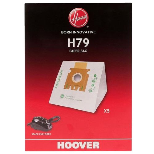 Lot de 5 sacs en papier H79 - Aspirateur (35601745 HOOVER)