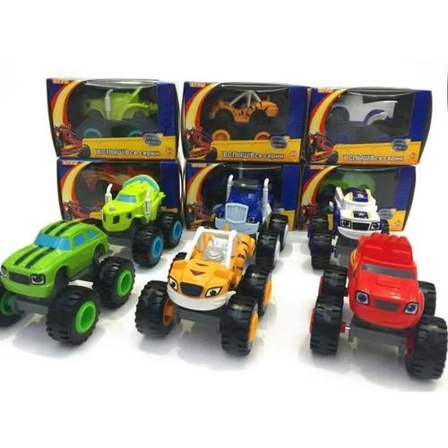 Lot De 6 Blaze Monster Machines Scooter Jouets