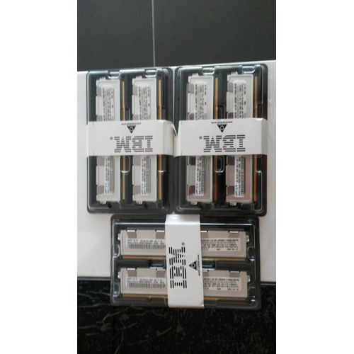 Lot de 6 IBM 46C7418 ECC DIMM Memory RAM Sticks (2X1GB) PC2-5300 DDR2 SDRAM