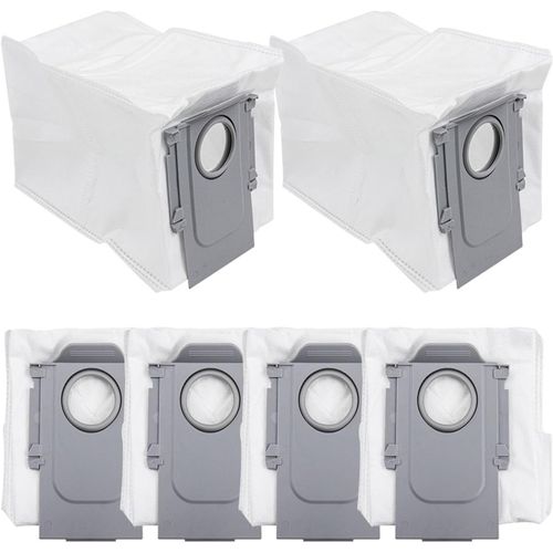 Lot De 6 Sacs D'Aspirateur Robotiss De 2,7 L Pour Robot, Sacs D'limination De La Salet, Pices De Rechange Compatibles Avec Roborock Roomba Q Revo[SSE7114739]