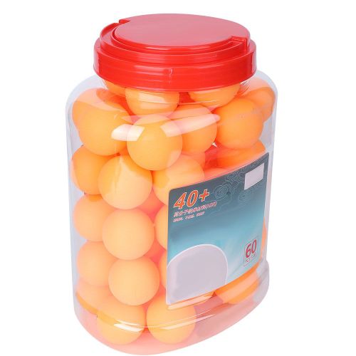 Lot De 60 Balles De Ping-Pong En Abs Non Inflammables, Jeu D'entrainement, Plus De 40 Balles De Tennis De Table Dans Une Boite (Jaune)