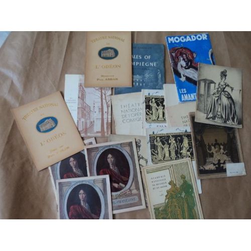 Lot De + 60 Fascicules De Theatre Odeon /Opera Comique /Comedie Franaise /Salla Favart Etc