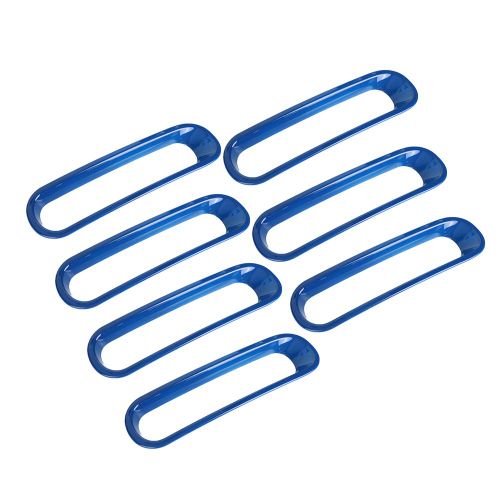Lot De 7 Calandres Avant De Rechange Pour Jeep Wrangler Jk 07-17 (Bleues)