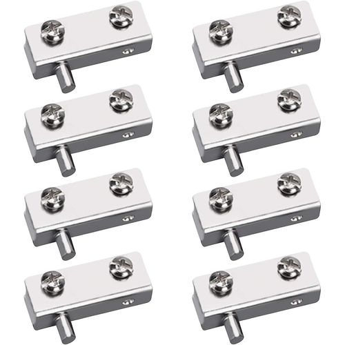 Lot De 8 Charnires Pivotantes Pour Porte En Verre Sans Cadre Avec Goupille En Fer Rglable Pour Porte En Verre De 5  8 Mm